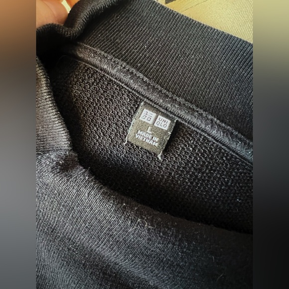 UNIQLO Women’s Sweatshirt Flared Dress in Black - Picture 6 of 7